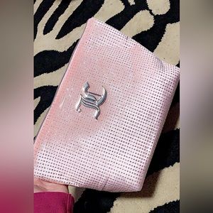 juicy couture pink rhinestone makeup bag